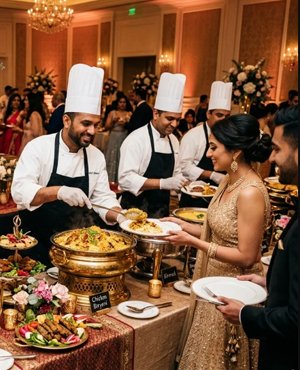 food presentation or catering service
